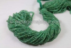 Emerald Faceted Roundelle Beads